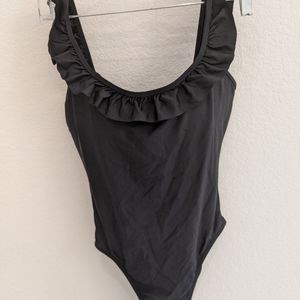 Black JCrew one piece swimsuit, never worn